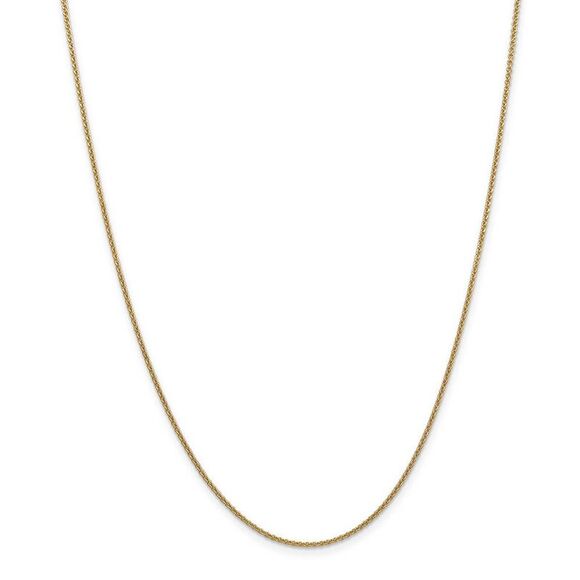 Children's 1.5mm, 14k Yellow Gold, Solid Cable Chain Necklace, 14 Inch - Picture 3 of 8